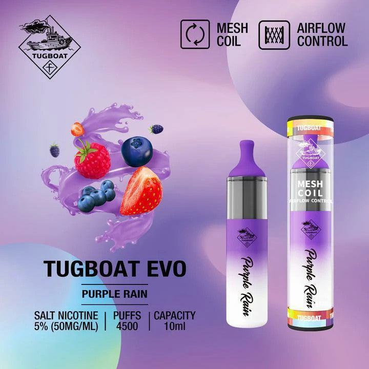 Tugboat EVO 4500 Dubai | Buy Adjustable Airflow Vape UAE