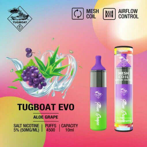 Tugboat EVO 4500 Puffs Dubai | Buy Adjustable Airflow UAE