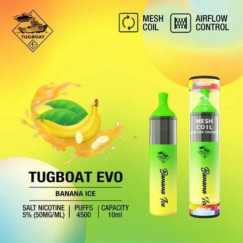 Tugboat EVO 4500 Dubai | Buy Adjustable Airflow Vape UAE