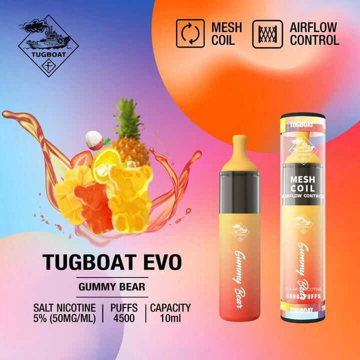 Tugboat EVO 4500 Puffs Dubai | Buy Adjustable Airflow UAE