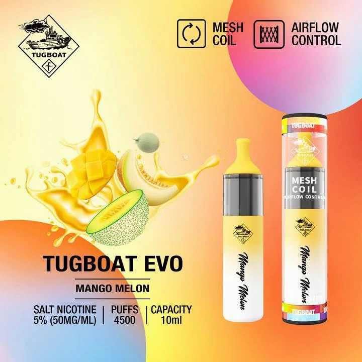 Tugboat EVO 4500 Dubai | Buy Adjustable Airflow Vape UAE