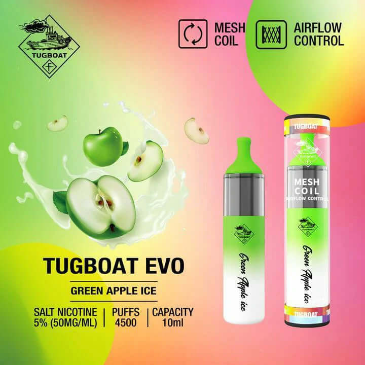 Tugboat EVO 4500 Puffs Dubai | Buy Adjustable Airflow UAE