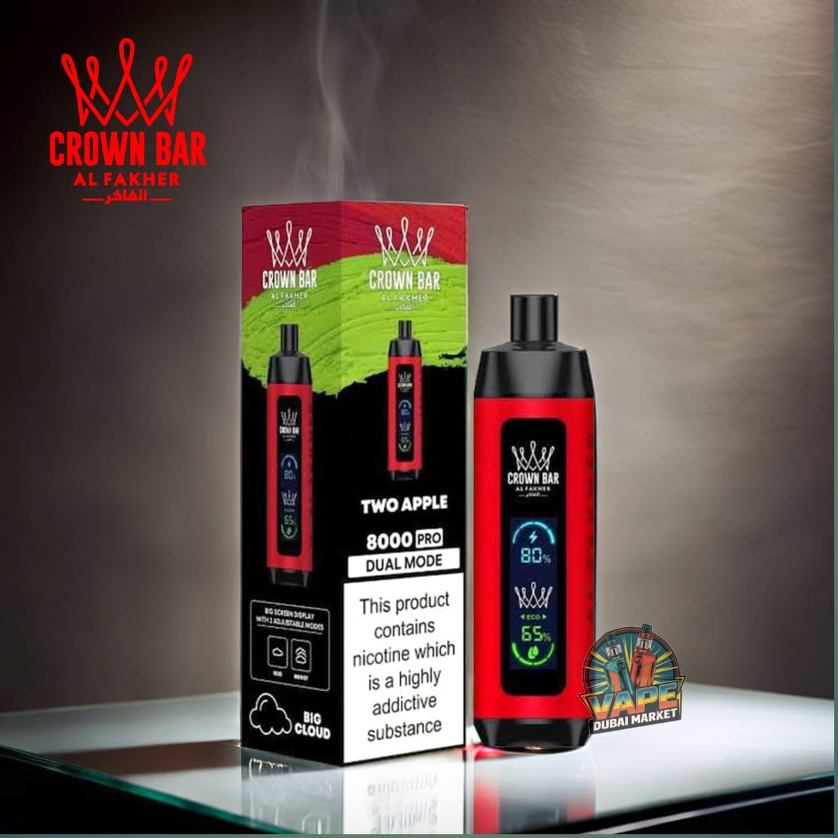 Al Fakher Crown Bar Pro 8000 Puffs | 5mg Vape UAE