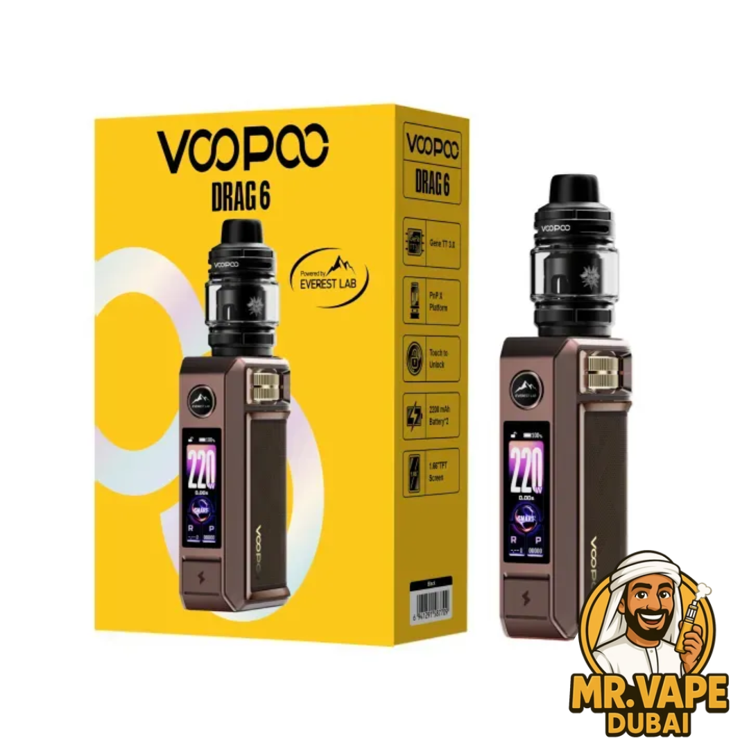 VOOPOO Drag 6 Kit 220W Built-in Battery | Mr Vape Dubai