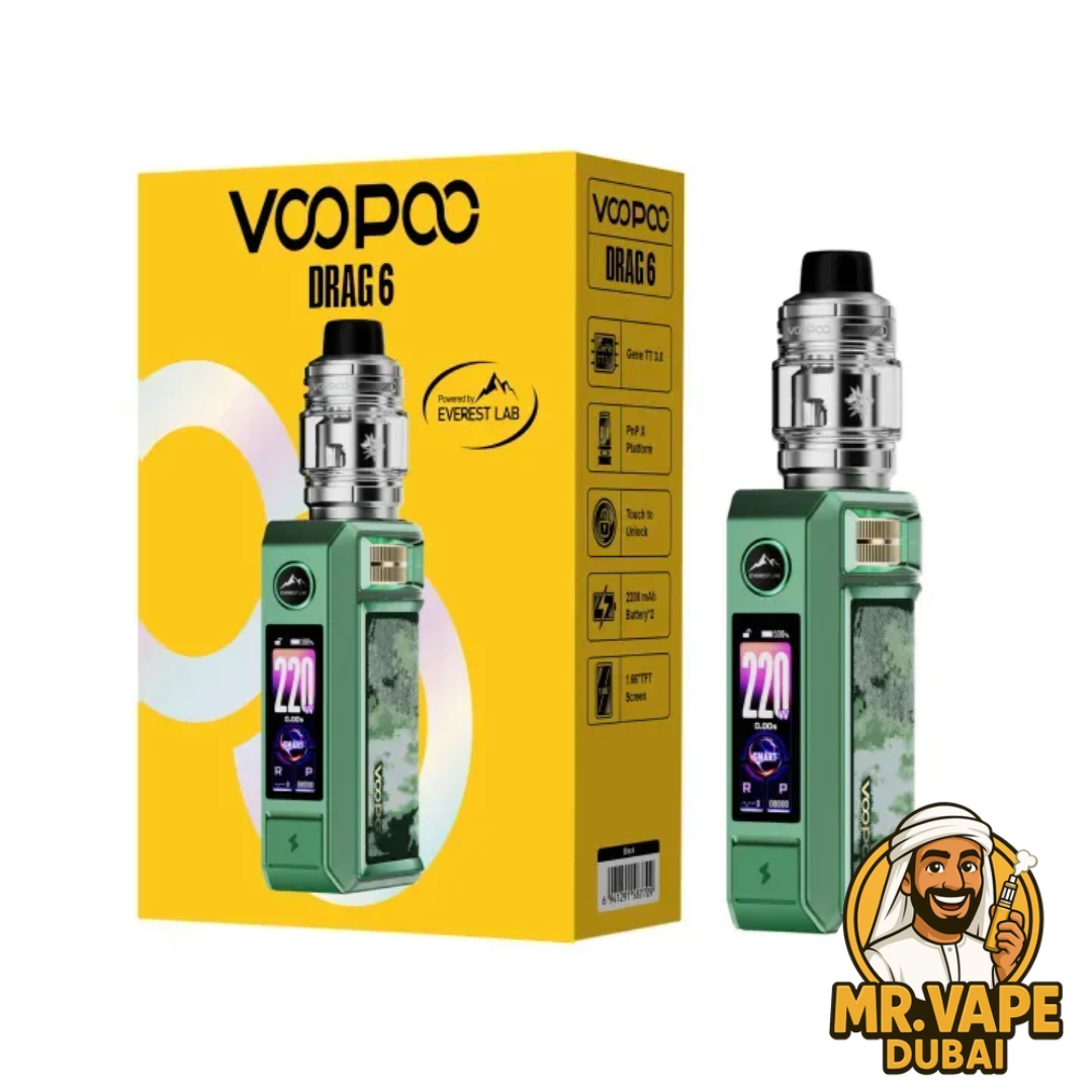 VOOPOO Drag 6 Kit 220W Built-in Battery | Mr Vape Dubai