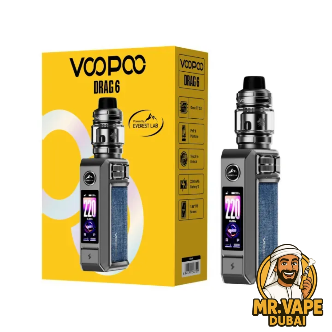 VOOPOO Drag 6 Kit 220W Built-in Battery | Mr Vape Dubai