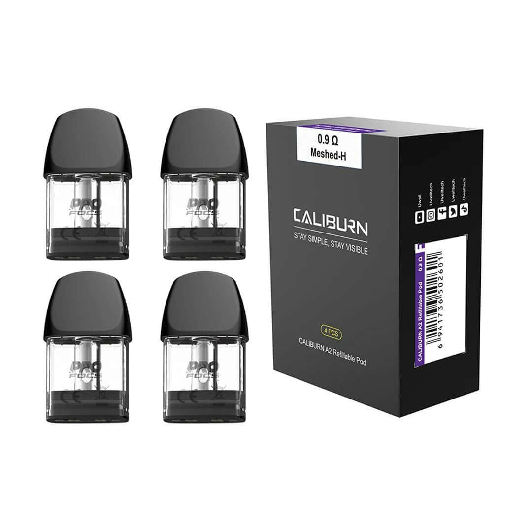 Uwell Caliburn A2 Pods Dubai | 0.9ohm Mesh Refillable Pods
