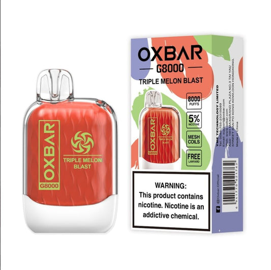 OXBAR G8000 Puffs Dubai | Buy Mesh Coil Disposable Vape UAE