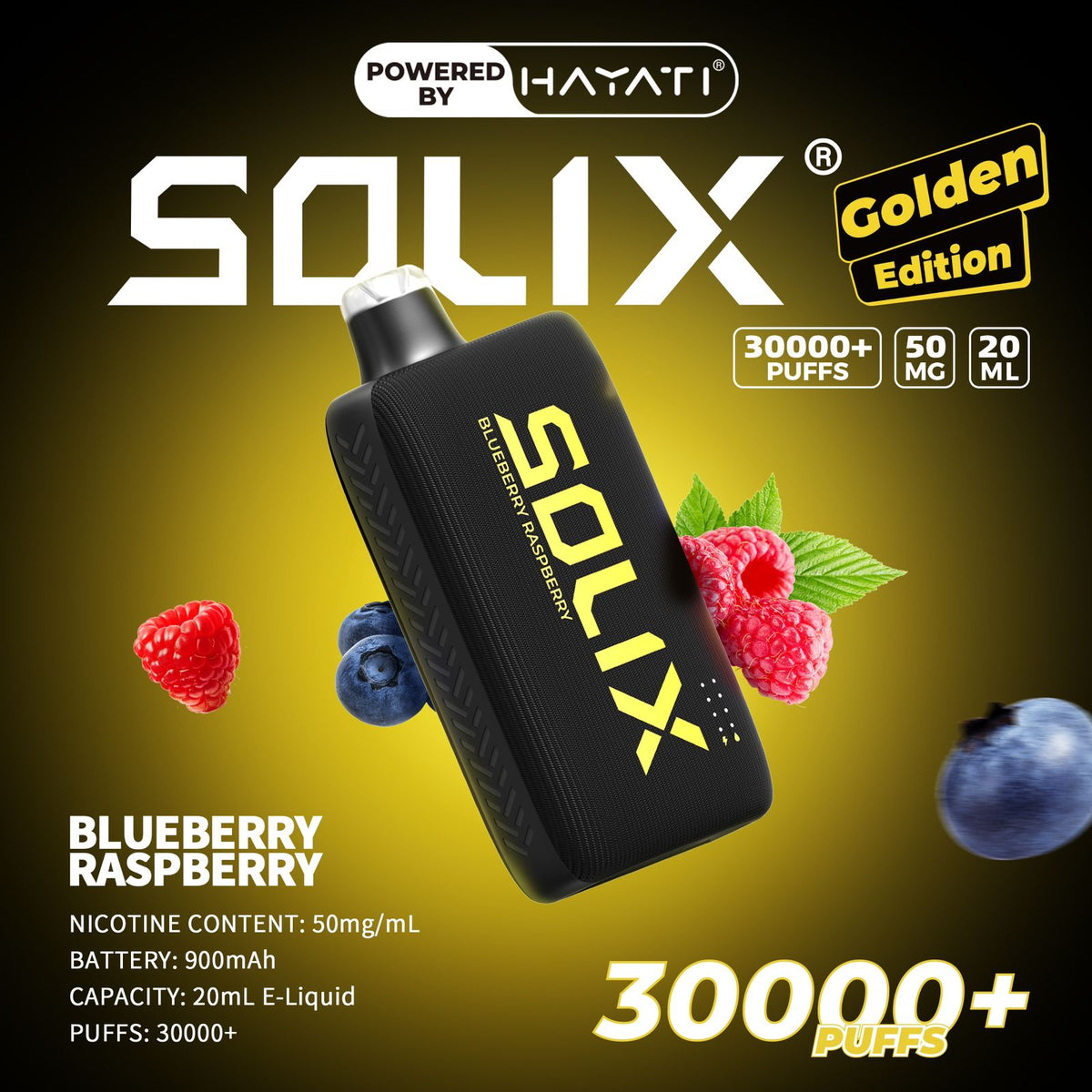 Hayati Solix 30000 Puffs 50MG Nicotine Disposable Vape in UAE