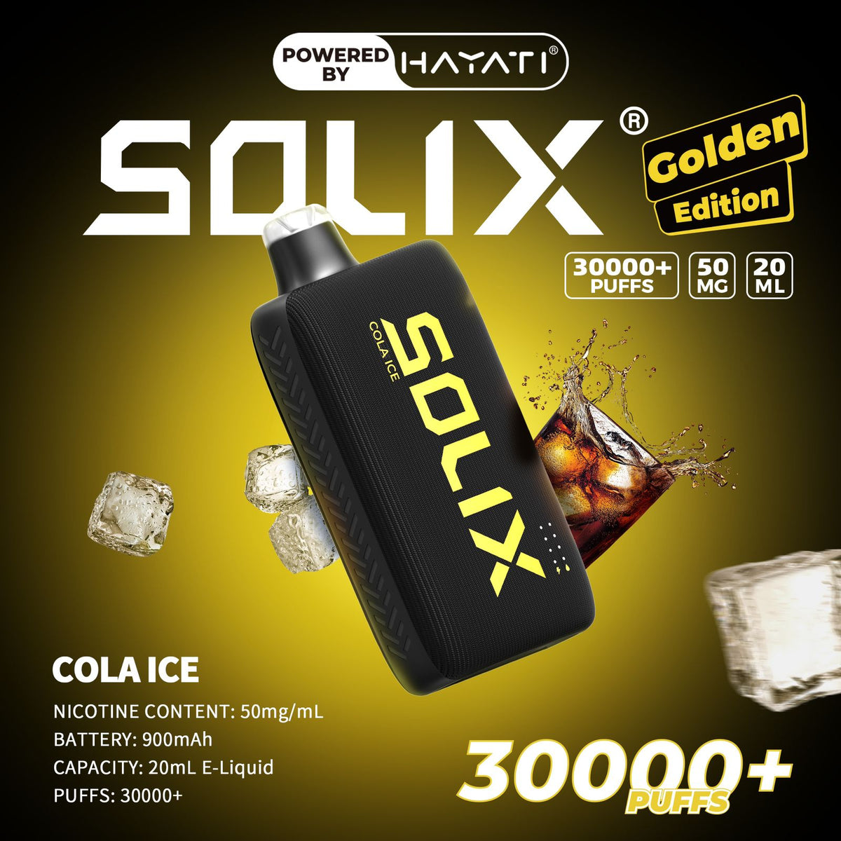 Hayati Solix 30000 Dubai | Buy 50mg 30k Puffs Vape UAE