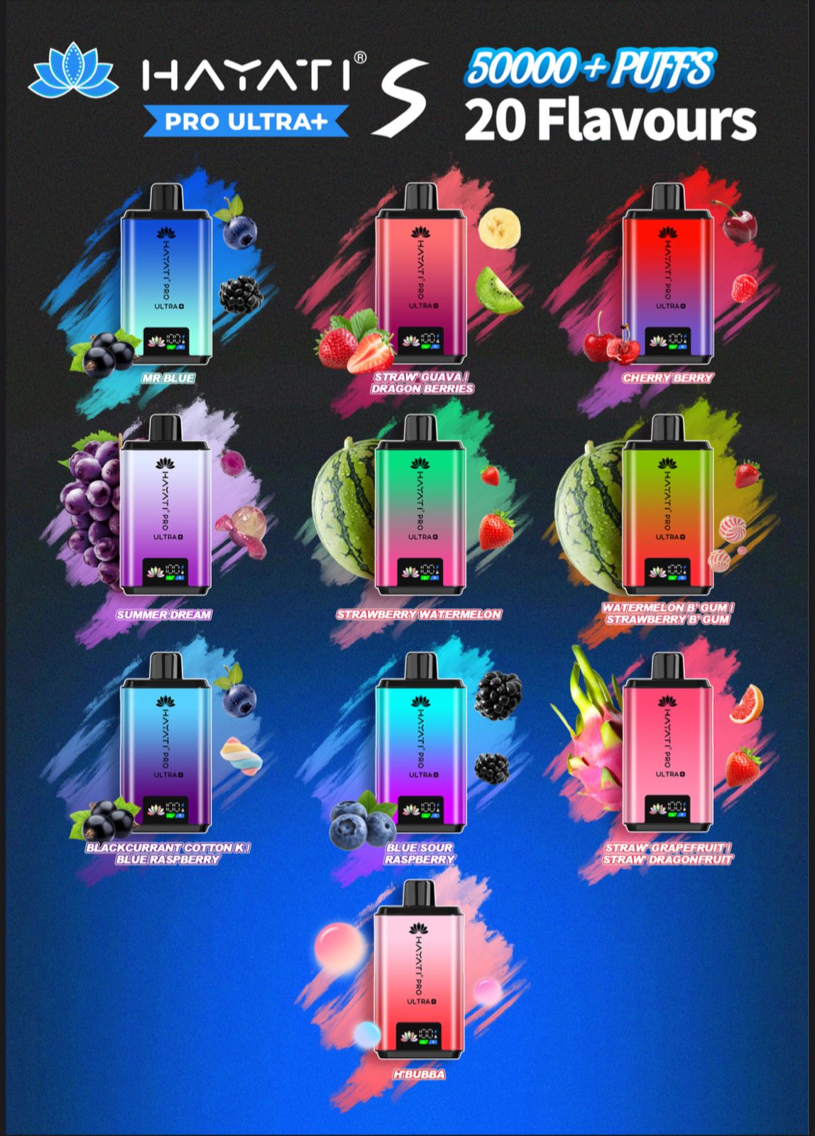 Hayati Pro Ultra+ 50000 Puffs Vape – Disposable Vape in Dubai UAE