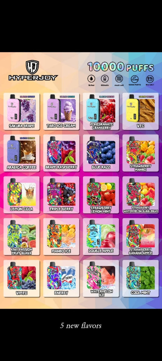 Hyperjoy Vape 10000 Puffs Disposable Vape in UAE