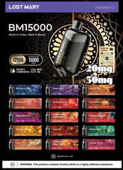 Lost Mary BM15000 Puffs Disposable Vape 50mg In Dubai