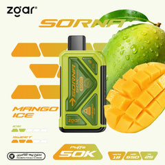 ZGAR Sorna 50000 Puffs Disposable Vape 18mg In Dubai