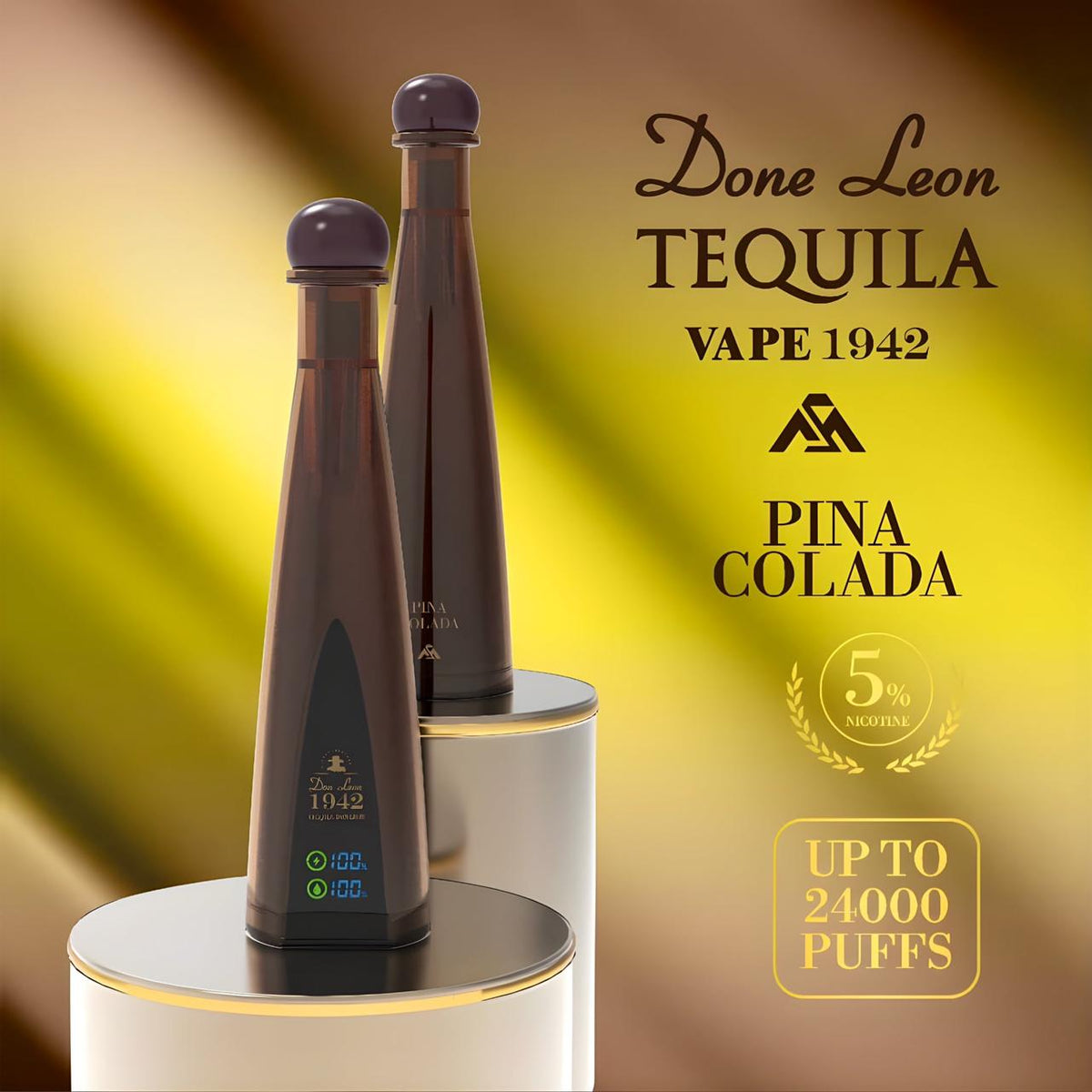 Don Leon Tequila Vape 1838 - 24,000 Puffs Mesh Coil Vape in Dubai