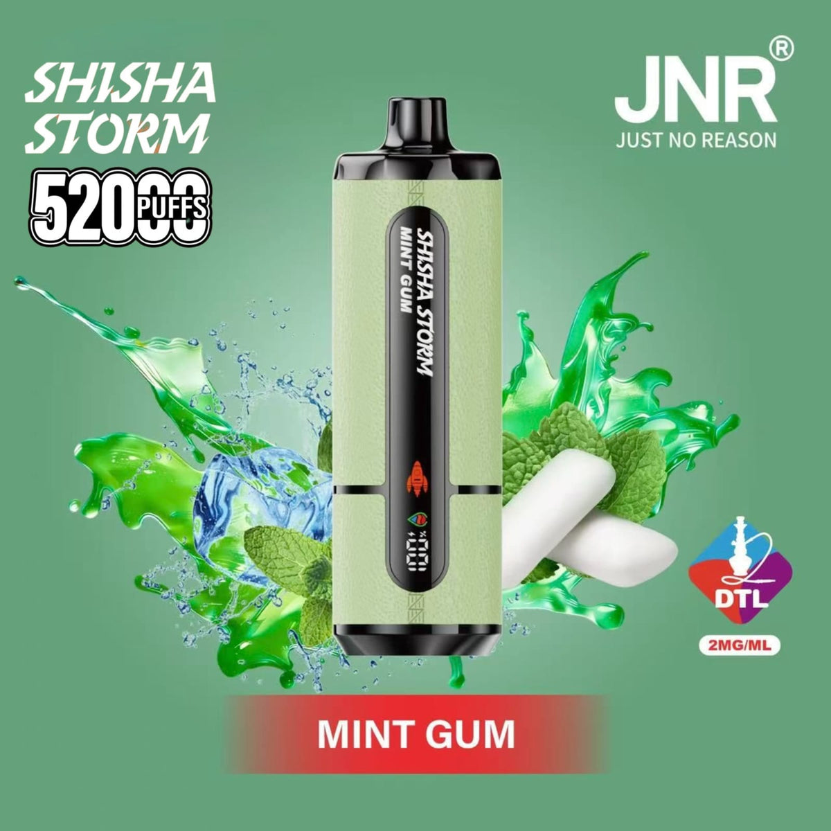 JNR Shisha Storm 52000 Puffs Disposable Vape 2% DTL in UAE