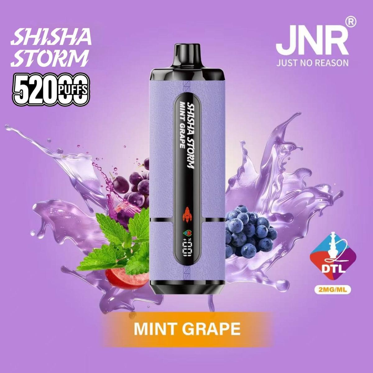 JNR Shisha Storm 52000 Puffs Disposable Vape 2% DTL in UAE