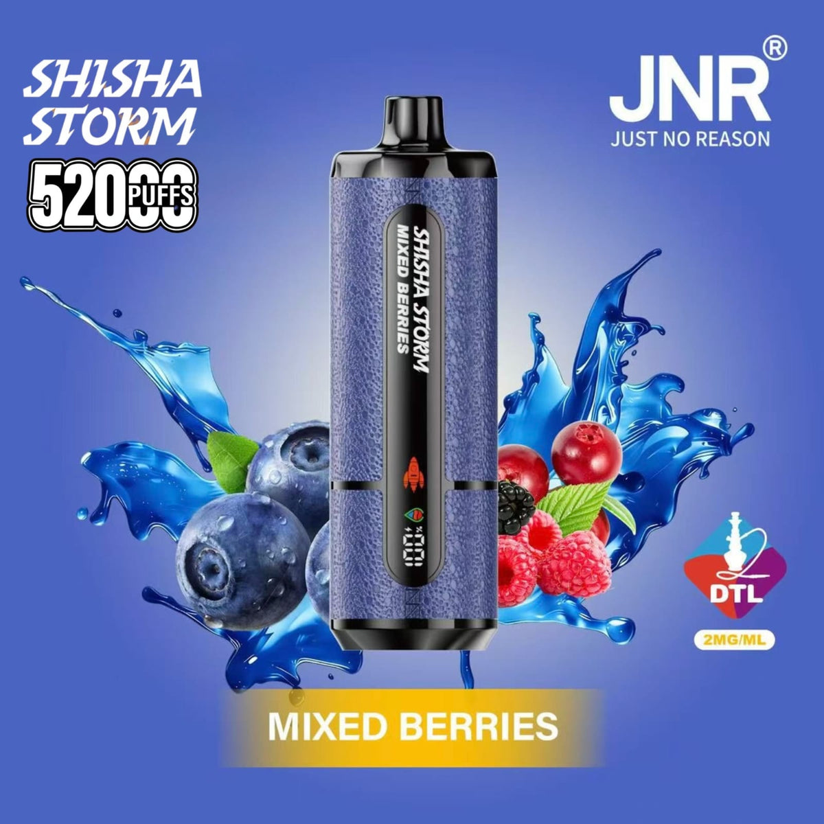 JNR Shisha Storm 52000 Puffs Disposable Vape 2% DTL in UAE