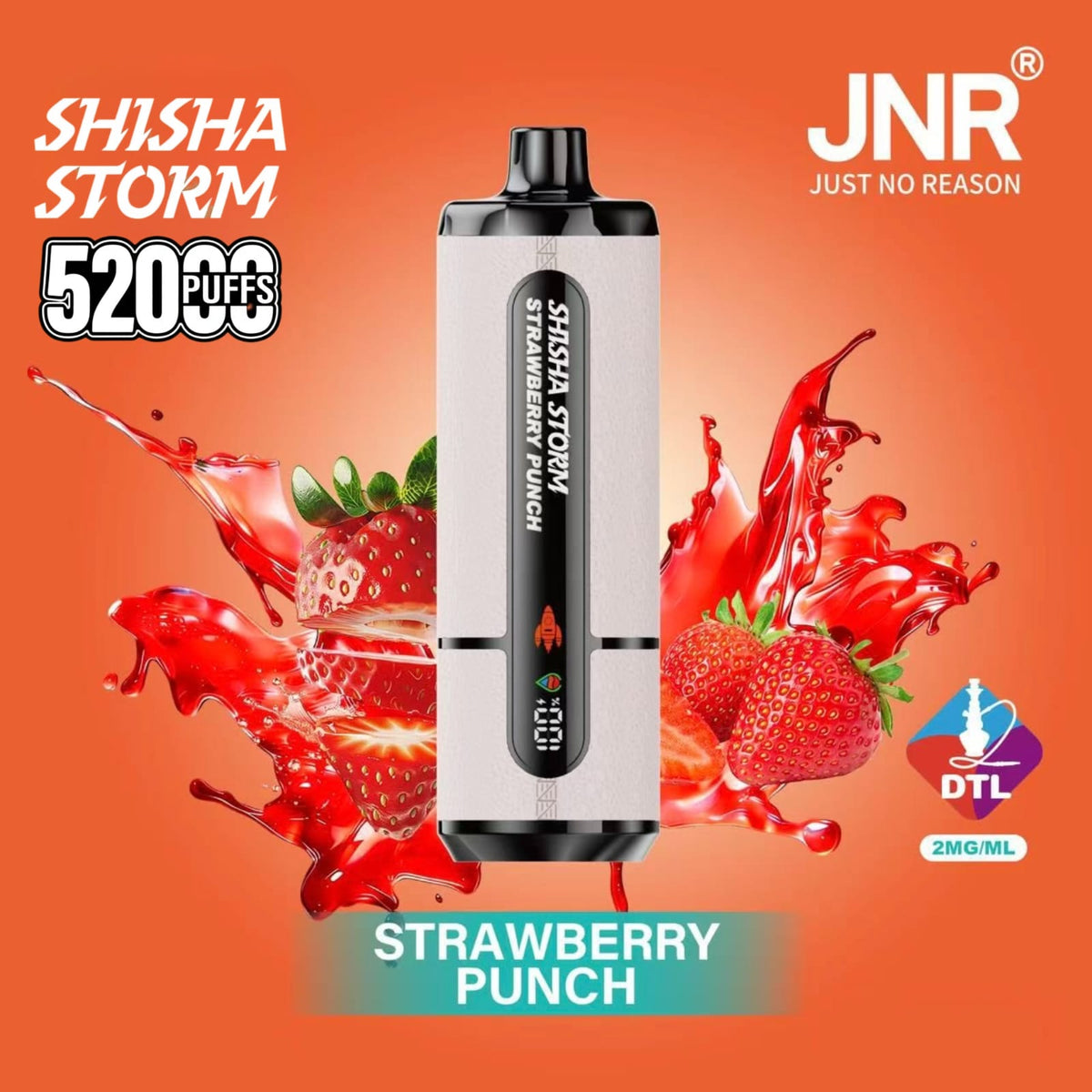 JNR Shisha Storm 52000 Puffs Disposable Vape 2% DTL in UAE