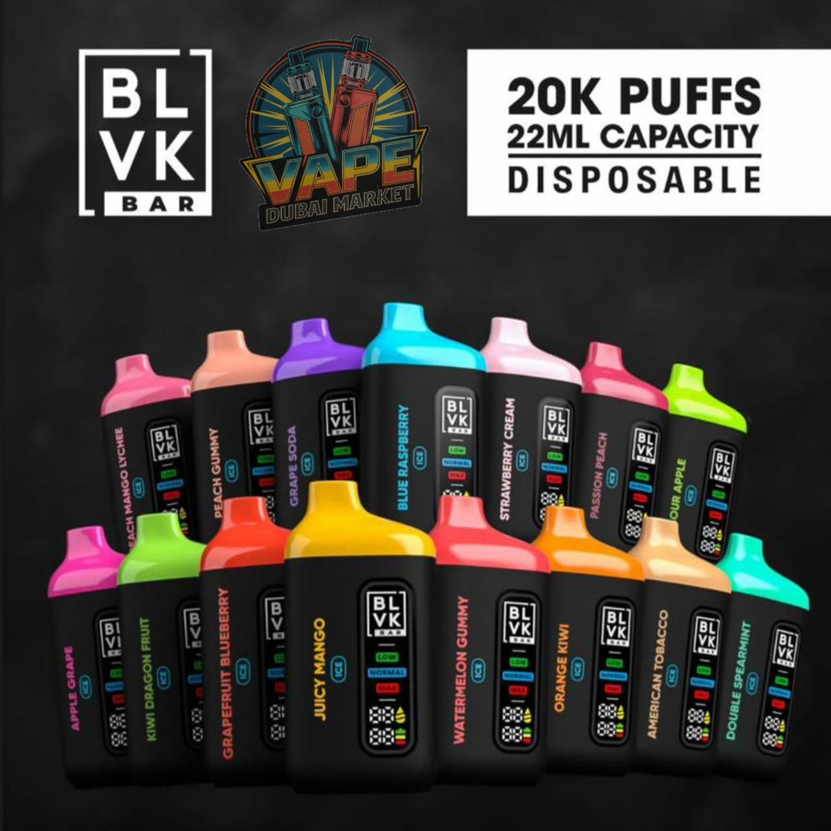 BLVK Bar 20,000 Dubai | Buy NIO-X Mesh Disposable Vape UAE