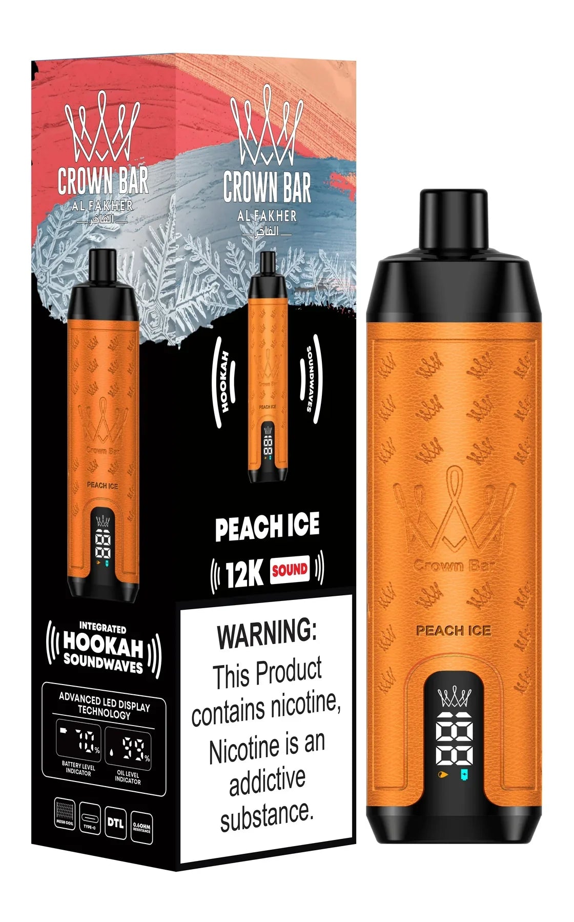Al Fakher Crown Bar 12000 Puffs | 5mg Vape UAE