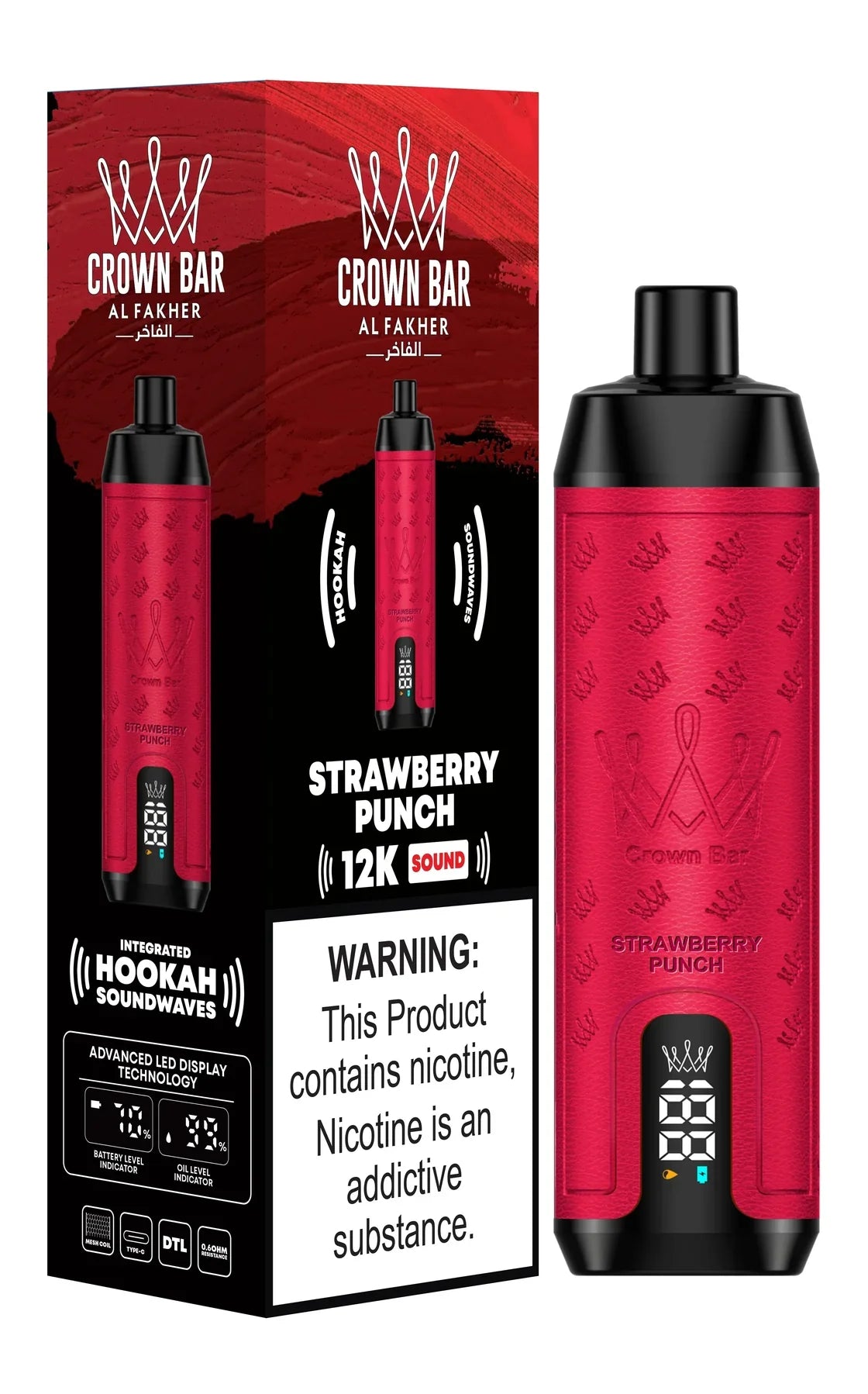Al Fakher Crown Bar 12000 Puffs | 5mg Vape UAE