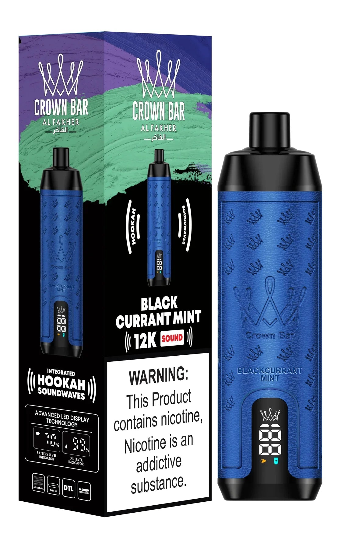 Al Fakher Crown Bar 12000 Puffs | 5mg Vape UAE