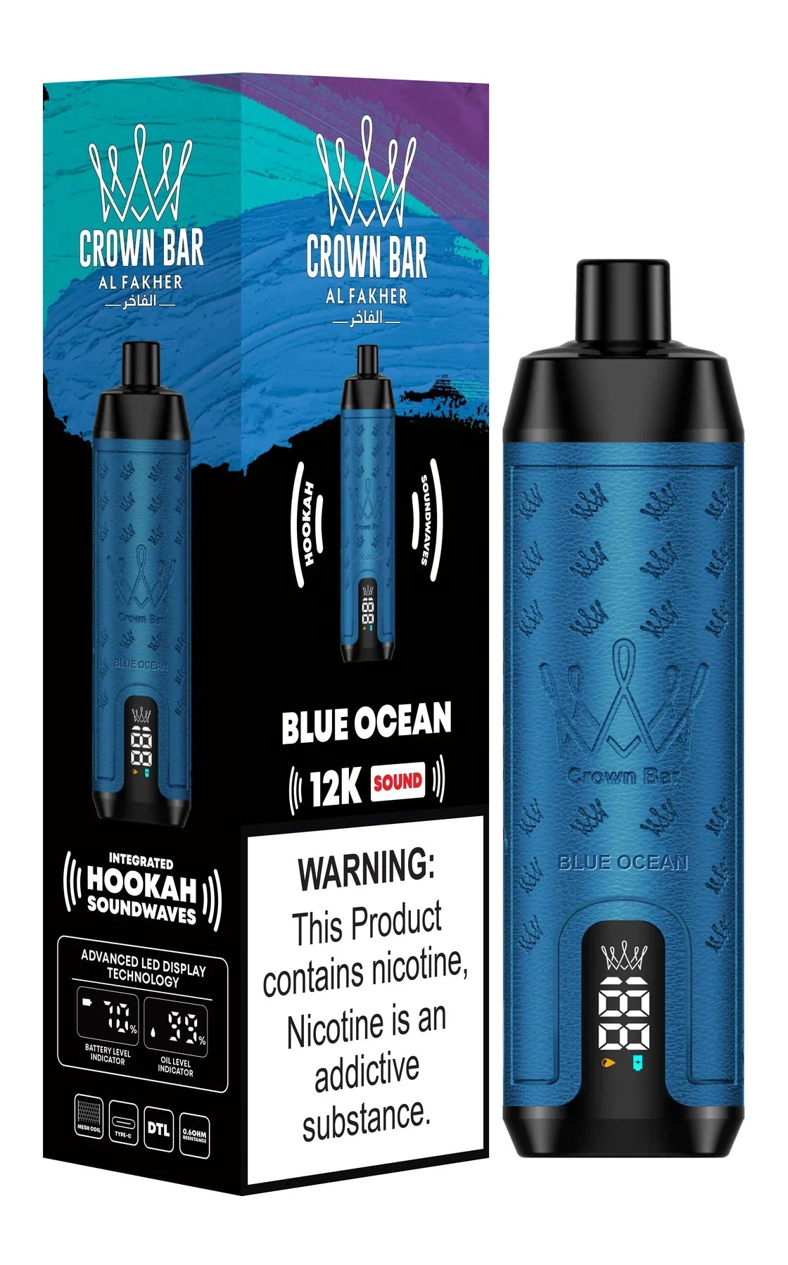 Al Fakher Crown Bar 12000 Puffs | 5mg Vape UAE