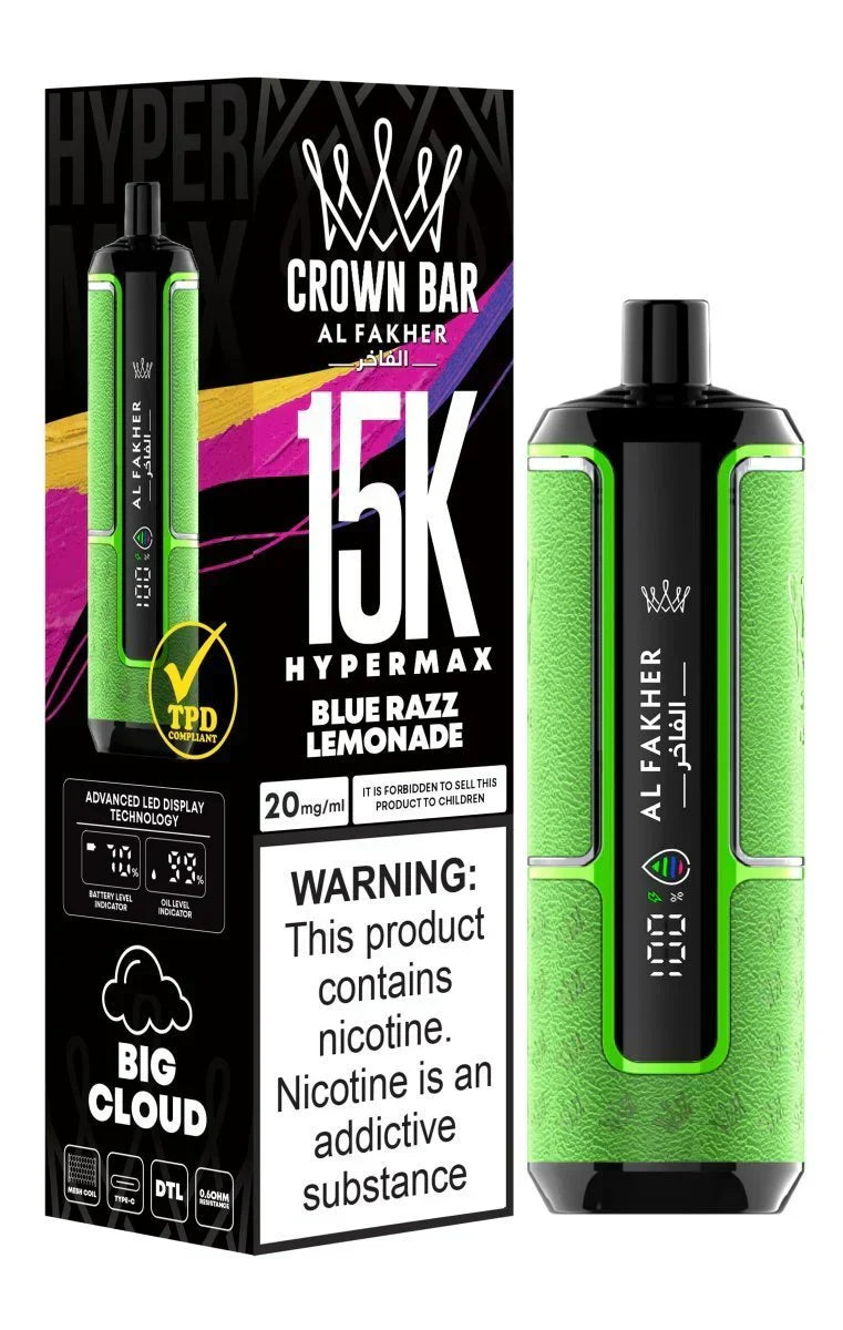 Al Fakher Crown Bar 15000 Dubai | Hypermax DTL Vape UAE