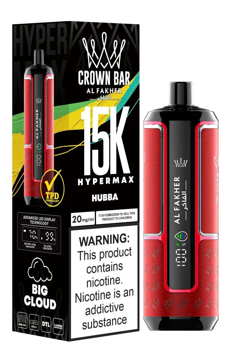 Al Fakher Crown Bar 15000 Dubai | Hypermax DTL Vape UAE