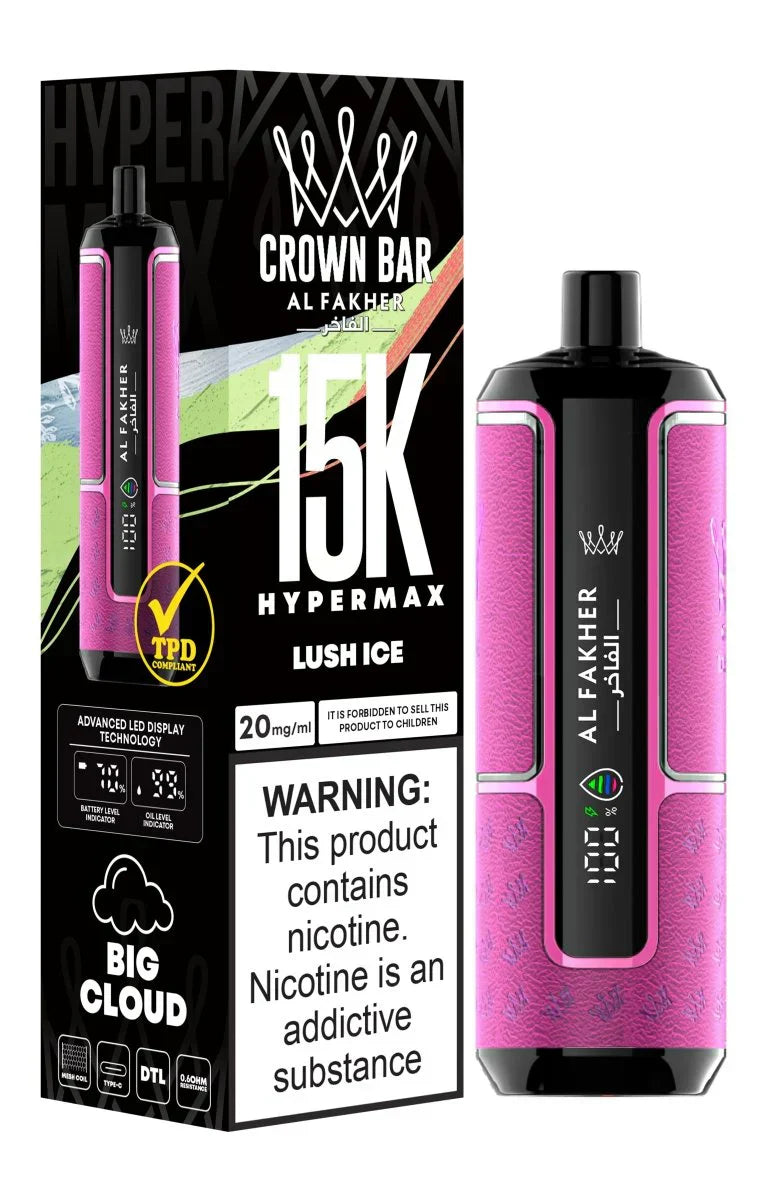 Al Fakher Crown Bar 15000 Dubai | Hypermax DTL Vape UAE