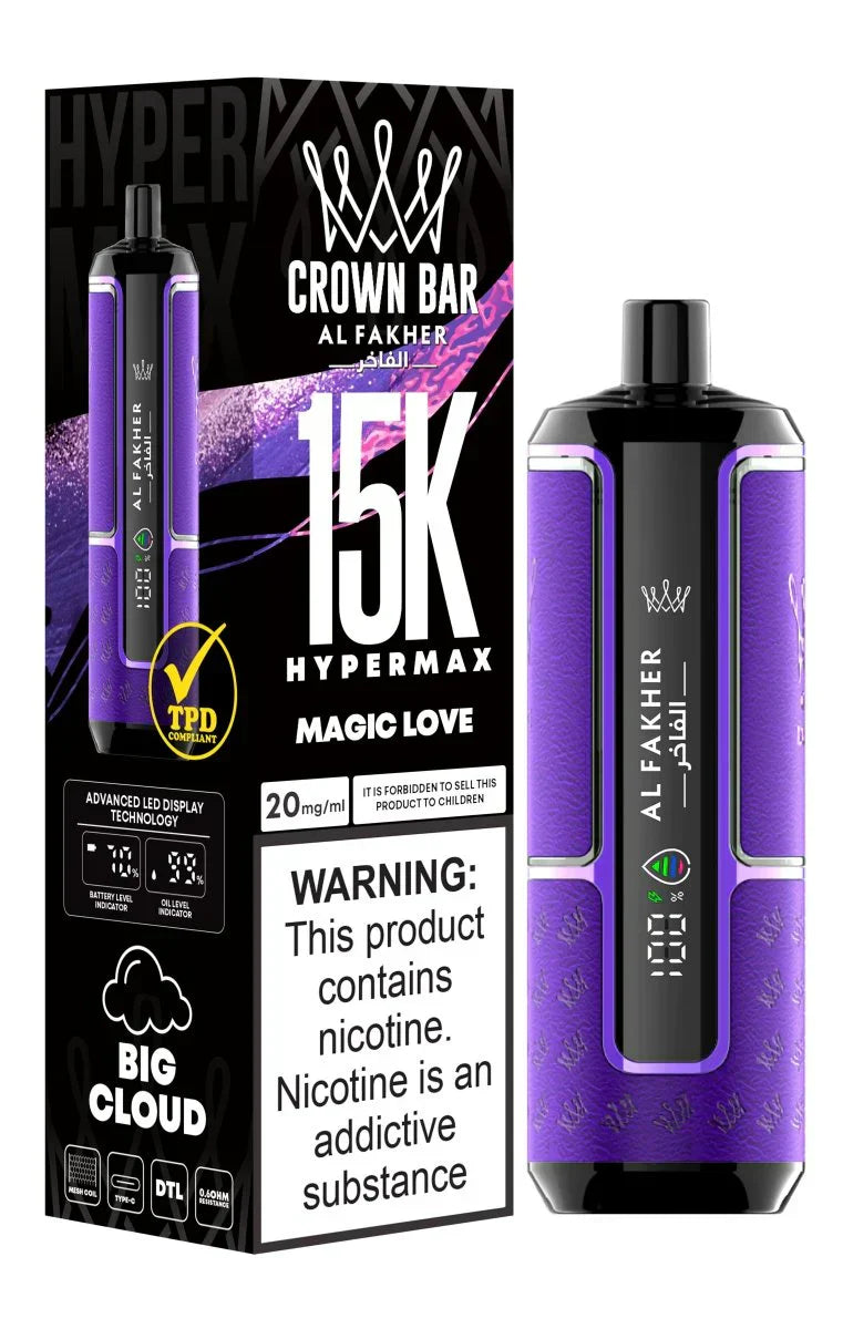 Al Fakher Crown Bar 15000 Dubai | Hypermax DTL Vape UAE