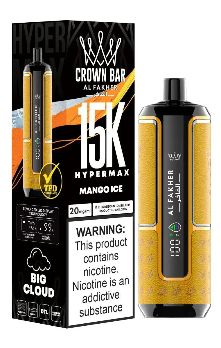 Al Fakher Crown Bar 15000 Dubai | Hypermax DTL Vape UAE