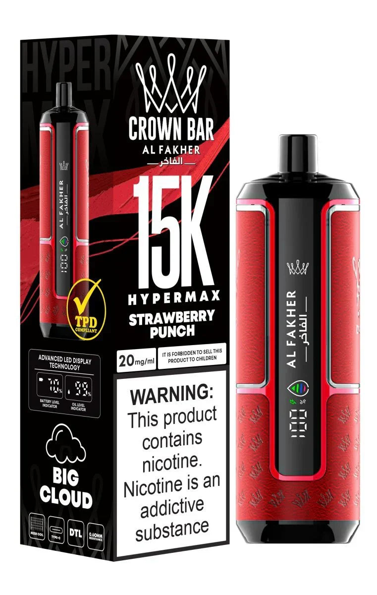 Al Fakher Crown Bar 15000 Dubai | Hypermax DTL Vape UAE