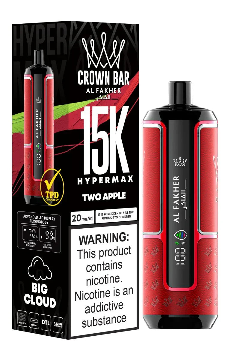 Al Fakher Crown Bar 15000 Dubai | Hypermax DTL Vape UAE