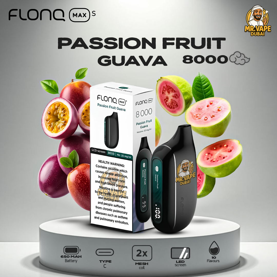 FLONQ MAX S RECHARGEABLE DISPOSABLE VAPES (8,000PUFFS) IN UAE