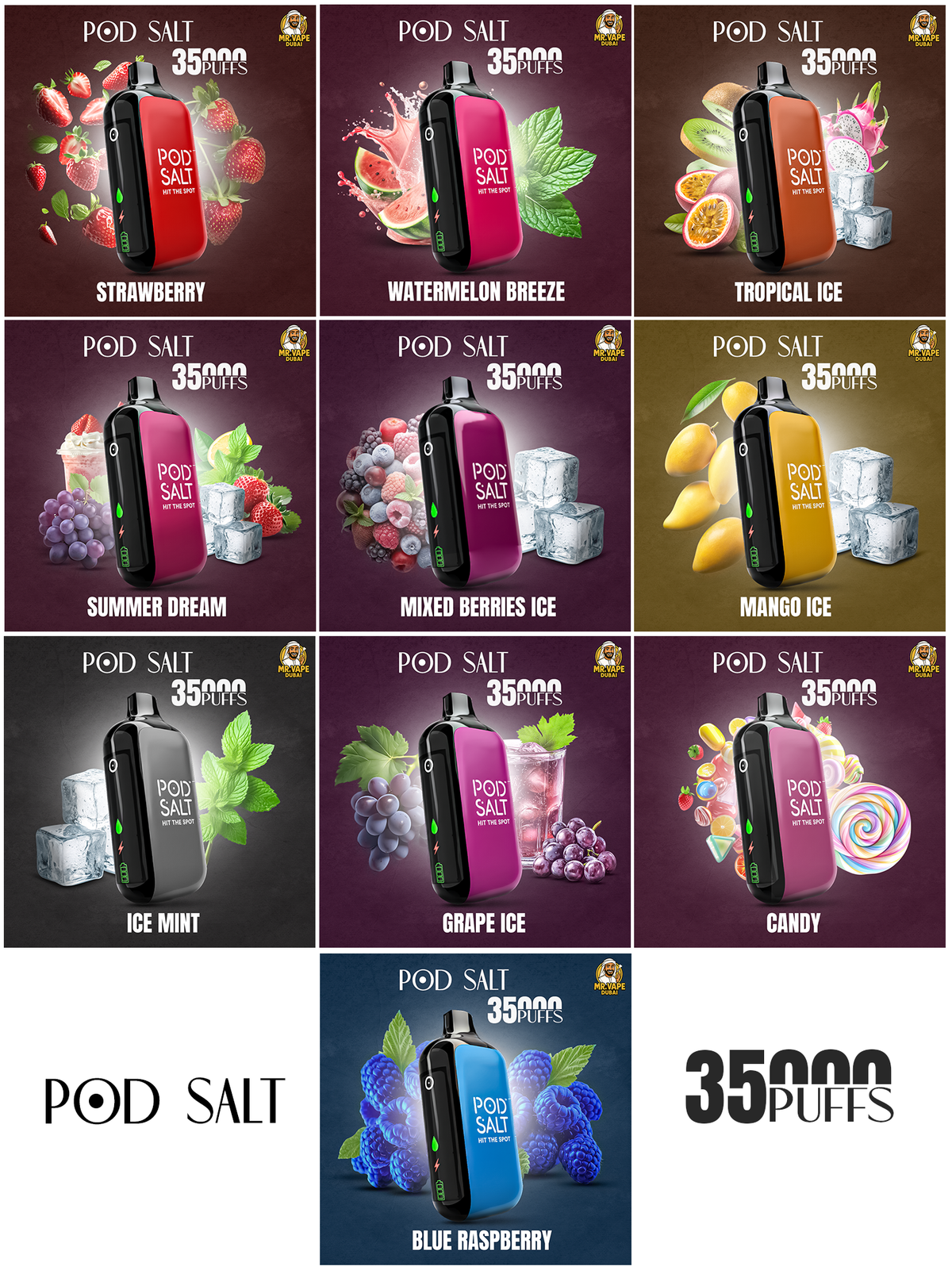 Pod Salt 35,000 Dubai | Buy 35k Puffs Disposable Vape UAE
