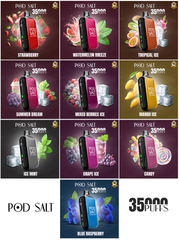 Pod Salt 35000 Puffs Disposable Vape 20mg in Dubai, UAE