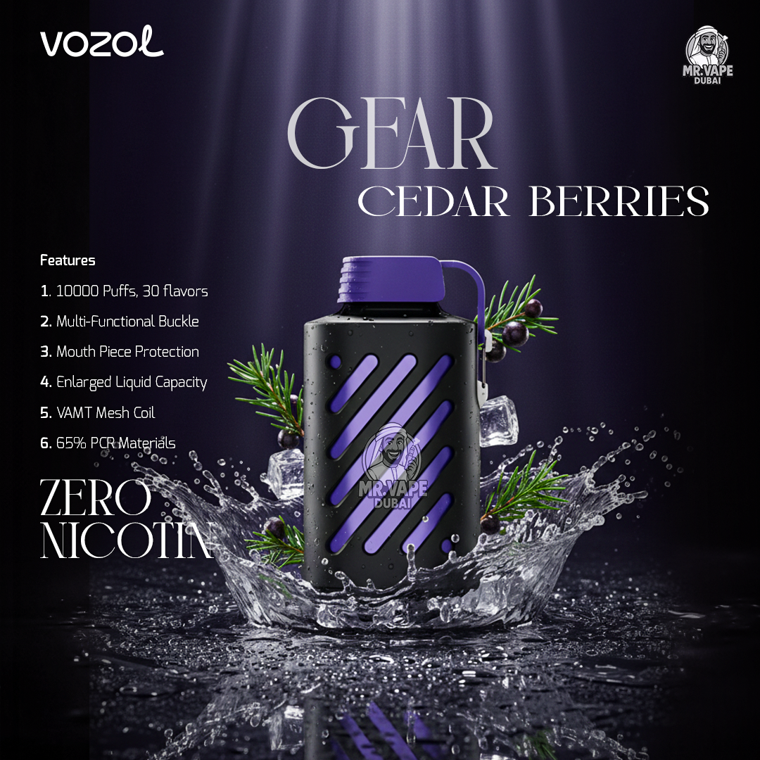Vozol Gear 10000 Puffs Disposable Vape Zero Nicotine in Dubai