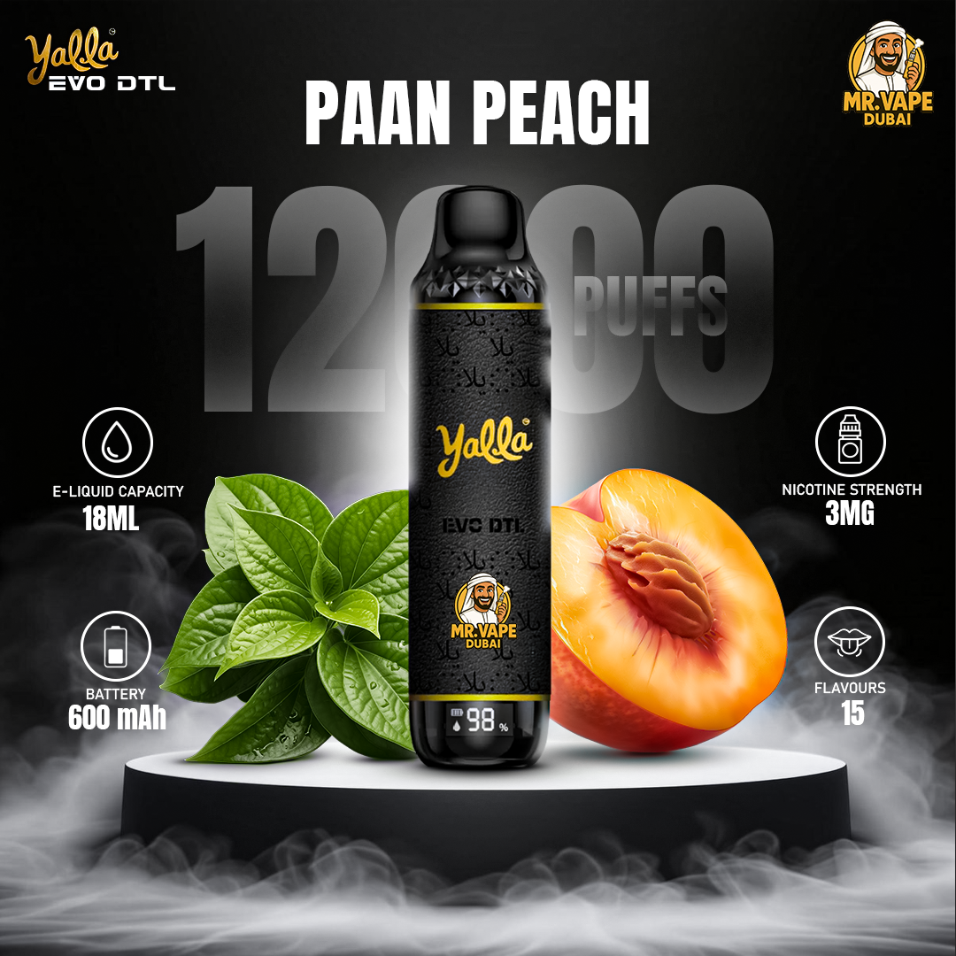 Yalla EVO DTL 0.3mg 12000 Puffs Disposable Vape in UAE